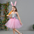 baratos Fantasia de Animal-Tutu manto Animal Coelho coelhinho da Páscoa Vestidos Engraçado Crianças Para Meninas Dia Das Bruxas Páscoa Carnaval Festa Fantasias fáceis de Halloween Vestir-se