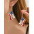 cheap Accessories-United States 250th Anniversary Women's Alloy Patriotic Dangle Earrings, Multiple USA Flag &amp; Heart Styles, Red White Blue Statement Jewelry for Party &amp; Festival Wear