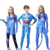 ieftine Costume de cuplu și grup-Costume zentai Neytiri Jake pentru copii, salopete albastre, onesie, costum cosplay, băieți și fete, cosplay de film, costume de Halloween și carnaval