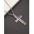 cheap Accessories-United States 250th Anniversary Men's Stainless Steel American Flag Cross Pendant Necklace, Durable and Stylish, Perfect for Independence Day, US and Casual Everyday Wear