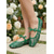baratos Dama de honra-Sapatilhas de ballet femininas rosa blush com renda, sapatos de festa confortáveis com laço, sapatilhas elegantes para damas de honra em casamentos ao ar livre.