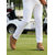 tanie Męskie buty golfowe-Białe i brązowe buty golfowe dla mężczyzn, cholewka ze skóry, lekka amortyzacja, podeszwa antypoślizgowa, idealne na pole golfowe i do aktywności na świeżym powietrzu