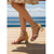 cheap Heeled Sandals-Women's Elegant Green and Red Strappy Dress Sandals - Chic Square Toe Block Heels with Triple Ankle Straps for Cruise Vacations, Yacht Parties &amp; Summer Resort Wear