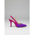 billiga Slingback-pumps-Dampumps i livfullt lila och fuchsiafärgad design - eleganta högklackade slingback-skor med spetsiga tår för kvällsfester, formella galaevenemang och sofistikerade utekvällar
