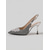 cheap Wedding Guest-Women's Silver Embellished Slingback Heels - Elegant Guest Shoes for City Weddings