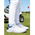 billige Herresko til golf-Herre golfsko, hvitt kunstskinn, lett, pustende, slitesterkt grep, ideell for golfbaner, utendørssport og fritidsklær