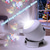 abordables lumières de projecteur de galaxie d'étoile-Projecteur LED rotatif dynamique, veilleuse océanique rechargeable USB, rotation à 360°, avec motifs dynamiques flocons de neige, océan et Noël, pour chambre, salle de bain ou couloir.