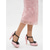 levne Retro styl 50. let-Dámské retro Mary Janes boty z 50. let - elegantní červeno-černé lodičky s T-strapcem, mašlí a platformou na vysokém podpatku pro rockabilly večírky a vintage svatby. &amp;akce klasického tance