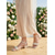 cheap Mother of Bride/Groom-Women's Green Block Heel Sandals with Crystal Embellished Strap, Elegant Mother of the Bride Shoes for Garden Wedding, Comfortable Low Heel Dress Sandals for Outdoor Ceremony