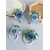 billige Bryllup ACC-Bryllupsboutonniere og håndleddskorsagesett for menn i støvete blått lyseblått polyesterstoff med imitert blomstermotiv, til brudgommen, skoleballet, fester og formelle kveldsarrangementer
