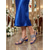 abordables Madre de la Novia/Novio-Sandalias de tacón bajo con adornos azules para mujer: elegantes zapatos de madre para bodas en la iglesia, ocasiones formales