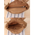 abordables Sacs de voyage pour vacances-Sac bandoulière rond bohème pour femme en paille tressée avec pompon, coloris beige et kaki, cabas d'été léger, idéal pour les vacances, les voyages et le quotidien.
