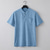 olcso Alkalmi Henley póló-Férfi Henley ing 100% Cotton Acid Wash ing Póló póló Rövid ujjú Retró Alkalmi Szomorú Régies stílus Kimosva Henley Hétköznapi Nyár Tavasz Ősz Fekete Világoszöld Rózsaszín Henley póló