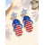 economico Accessori-Orecchini pendenti patriottici da donna in acrilico, gioielli vistosi rossi, bianchi e blu in vari stili per la celebrazione del 250° anniversario dell'America, il giorno dell'indipendenza e l'abbigliamento casual di tutti i giorni.
