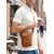 abordables Sacs pour homme-Sac banane pour homme en cuir véritable, bandoulière avec étui pour téléphone, disponible en plusieurs couleurs. Grande capacité, multiples poches et sangle ajustable pour un usage quotidien décontracté, les trajets domicile-travail et les voyages.