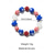 billiga Tillbehör-Patriotiska halsband med hartspärlor för kvinnor, set med armband för amerikanska 250-årsjubileum, självständighetsdagen, vardagskläder och smycken för resor och semester