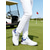 billige Herresko til golf-Herre golfsko, hvitt kunstskinn, lett, pustende, slitesterkt grep, ideell for golfbaner, utendørssport og fritidsklær