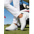 tanie Męskie buty golfowe-Białe i brązowe buty golfowe dla mężczyzn, cholewka ze skóry, lekka amortyzacja, podeszwa antypoślizgowa, idealne na pole golfowe i do aktywności na świeżym powietrzu