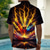 cheap Music and Guitars-Men's Optical Illusion Lightning Guitar Shirt Summer Shirt Button Up Shirt Short Sleeve Fashion Casual Outdoor Vacation Music Festival Summer Spring Turndown 3D Print Collared Shirts Front One Pocket