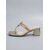 cheap Slide Sandals-Women's Chic Black Shimmer Thong Sandals - Comfortable Low Block Heel Slide Sandals with Ring Detail for Cruise Ship Dinners, Yacht Parties &amp; Summer Evening Galas