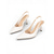 cheap Bride-Women's White Pointed Toe High Heel Shoes - Elegant Bridal Pumps for City Weddings