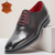 abordables Chaussures de Costume Classiques-Chaussures habillées haut de gamme pour homme en cuir véritable – cuir de vachette, modèle Oxford classique, bout pointu, style élégant et formel, confort optimal, parfaites pour les mariages, le bureau et les occasions spéciales.
