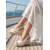 economico Sandali con zeppa-Eleganti sandali con zeppa neri in vernice da donna - espadrillas con plateau e punta aperta e cinturino regolabile per vacanze in crociera e cene su yacht di lusso &amp;eventi serali estivi