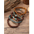 economico Accessori per le vacanze-set di braccialetti di perline di legno impilabili in stile bohémien da uomo, bracciale etnico tribale multistrato con accenti turchesi, gioielli fatti a mano per le vacanze al mare e per tutti i giorni casual da uomo