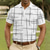 ieftine Polo geometric pentru bărbați-Bărbați Geometică Γραμμή Tricouri polo Manșon scurt Tricouri de polo Cămăși cu guler Casual Îmbrăcăminte Atletică Nasturi Vară Primăvară Albastru piscină Alb Maro
