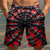 billiga Djur &amp; Fåglar-Herr Djur SPIDER Badshorts Boardshorts Medium Midja Gotiskt Ledigt / vardag Strandsemester Sidfickor Mesh foder Elastisk dragsko i midjan Designer Kläder