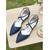 voordelige Moeder van de Bruid/De Bruidegom-Damesschoenen met spitse neus, marineblauw, platte pasvorm en gekruiste bandjes, elegante schoenen voor de moeder van de bruid bij een tuinbruiloft, comfortabele platte schoenen voor buiten.