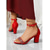 cheap Heeled Sandals-Women's Black Block Heel Sandals - Elegant Ankle Strap Heels with Sparkling Rhinestone Band for Summer Evening Parties, Luxury Resort Vacations &amp; Cocktail Events