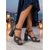 cheap Platform Sandals-Women's Square Toe Polka Dot Platform Sandals - Vintage Block Heel Ankle Strap Shoes for Elegant Evenings, Resort Vacations &amp; Parties