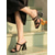 cheap Heeled Sandals-Women's Chic Black Strappy Heeled Sandals - Comfortable Square Toe Mules with Unique Triangular Block Heel for Daily Style, Casual Outings &amp; Summer Office Wear
