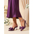 voordelige Moeder van de Bruid/De Bruidegom-Paarse sandalen met strik en hoge hakken voor dames, perfect voor bruiloftsgasten - elegante sandalen met bandjes, ideaal voor moeders die een bruiloft in de stad bijwonen.