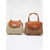 cheap Vacation &amp; Travel Bags-Women's Vintage Straw Woven Handbag with Bamboo Handle, Leather Flap Crossbody Bag with Adjustable Strap, Summer Beach Vacation &amp; Daily Casual Tote, Multi-Color Available
