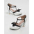 levne Retro styl 50. let-Dámské retro Mary Janes boty z 50. let - elegantní červeno-černé lodičky s T-strapcem, mašlí a platformou na vysokém podpatku pro rockabilly večírky a vintage svatby. &amp;akce klasického tance