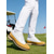 tanie Męskie buty golfowe-Białe i brązowe buty golfowe dla mężczyzn, cholewka ze skóry, lekka amortyzacja, podeszwa antypoślizgowa, idealne na pole golfowe i do aktywności na świeżym powietrzu