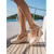 olcso Espadrille szandál-női elegáns barackszínű espadrille ékszandál - lélegző, virágos, csipkehálós, állítható bokapánttal, hajóutakhoz, luxusjachtokhoz &amp;nyári üdülőhelyi rendezvények