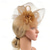 billige Fascinatorer-fascinators Fjær Nett Bryllup Bursdag Elegant Årgang søt stil Med Fjær Blomst Hodeplagg Hodeplagg