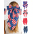 cheap Accessories-Women's Patriotic Polyester Bow Hair Clip, Large Multi-Pattern Flag Print Hair Bow Barrette for USA 250th Anniversary, Independence Day, Casual Wear, Travel and Vacation Styling