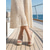 economico Sandali con zeppa-Eleganti sandali con zeppa neri in vernice da donna - espadrillas con plateau e punta aperta e cinturino regolabile per vacanze in crociera e cene su yacht di lusso &amp;eventi serali estivi