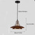 cheap Drum &amp; Cone Design-Mid-century modern metal and walnut pendant light