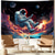 levne Nástěnné tapiserie-psychedelický astronaut skateboardista vesmírná zeď gobelín neon medúza galaxie barevný planeta trippy surrealistické umění ložnice herna pokoj kolej dekor estetický nástěnná malba pozadí
