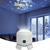 abordables lumières de projecteur de galaxie d'étoile-Projecteur LED rotatif dynamique, veilleuse océanique rechargeable USB, rotation à 360°, avec motifs dynamiques flocons de neige, océan et Noël, pour chambre, salle de bain ou couloir.