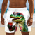 billige Dyr og fugler-Herre Krokodillemønster Morsom tegneseriedyr Badeshorts Surfeshorts Medium Midje Hawaiisk Strandferie Sidelommer Mesh fôr Elastisk snøring i midjen Designer Klær