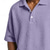 baratos Polo Clássico Masculino-Homens Camisas Polo Waffle Textura Casual O negócio Aberto para a Lateral Manga Curta Moda Básico Côr Sólida Botões Puro Primavera Verão Azul Verde Escuro Branco Vermelho Azul Marinha Roxo Camisas