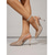 abordables Madre de la Novia/Novio-Zapatos de tacón champán para mujer: elegantes zapatos de madre de la novia para bodas urbanas.