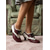 billige 1950-talls retro-Damesko i svart og hvitt fra 1950-tallet – klassiske tofargede brogues med snøring for retrofester og swingdans &amp;preppy hverdagsklær