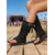 baratos Mulheres-Botas sandália femininas de camurça marrom com franjas - botinhas de verão boho de bico aberto com borlas e fivela, ideais para festivais de música e shows ao ar livre. &amp;eventos boêmios